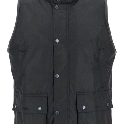 Barbour x Baracuta waxed cotton vest for men