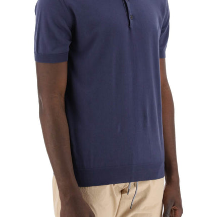 Baracuta cotton knit polo shirt