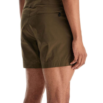 Tom Ford high-waisted military green polyester swimsuit