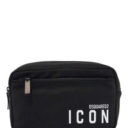 Dsquared2 rectangular beauty case icon black