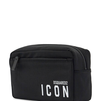 Dsquared2 rectangular beauty case icon black