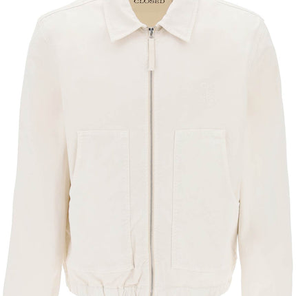 Closed cotton blouson jacket