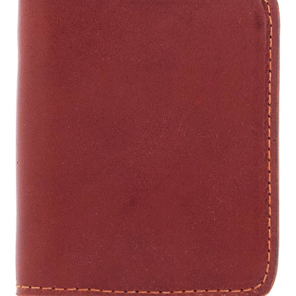 Guidi elegant red kangaroo leather wallet with card slots