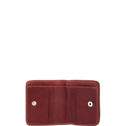 Guidi elegant red kangaroo leather wallet with card slots