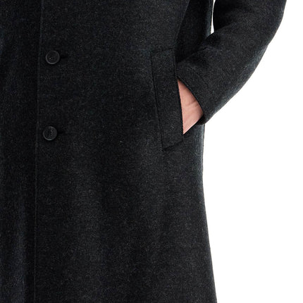 Harris Wharf London single-breasted pressed wool coat