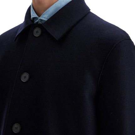 Harris Wharf London single-breasted pressed wool coat