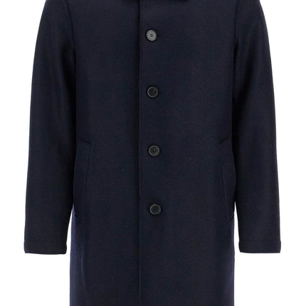 Harris Wharf London single-breasted pressed wool coat