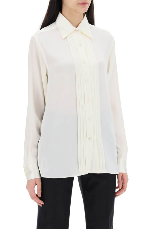 Tom Ford silk charmeuse blouse shirt