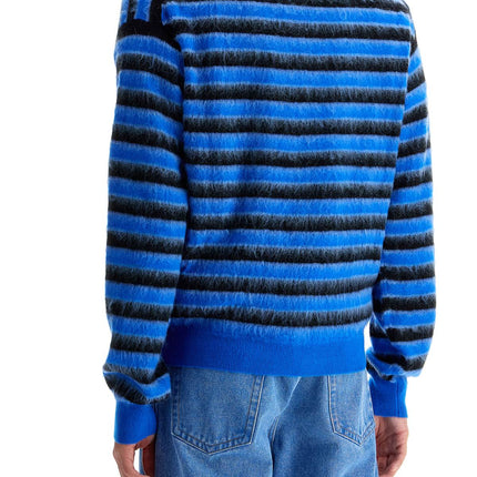 Marni striped wool and mohair cardigan