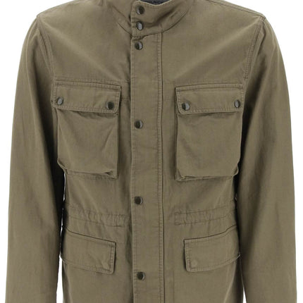 Woolrich "field jacket in cotton and linen blend"