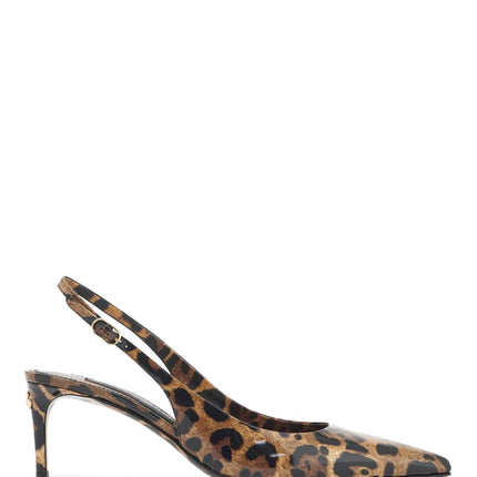 Dolce & Gabbana leopard print slingback