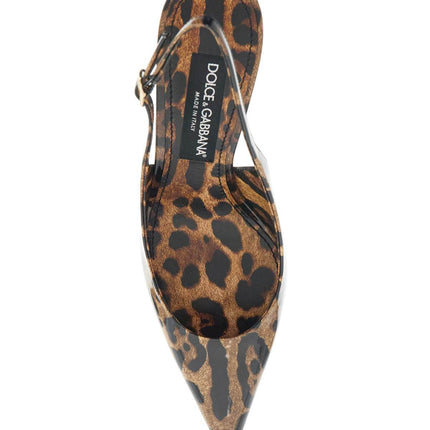 Dolce & Gabbana leopard print slingback