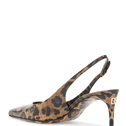 Dolce & Gabbana leopard print slingback