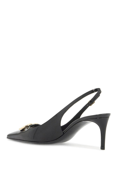 Dolce & Gabbana glossy leather slingback dã©