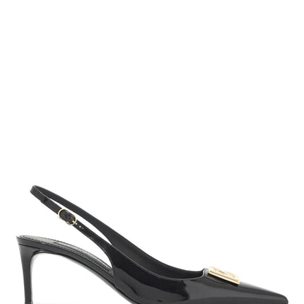 Dolce & Gabbana glossy leather slingback dã©