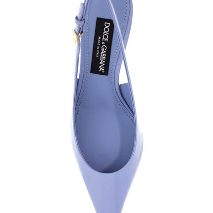 Dolce & Gabbana glossy leather slingback dã©