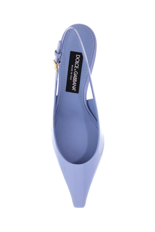 Dolce & Gabbana glossy leather slingback dã©