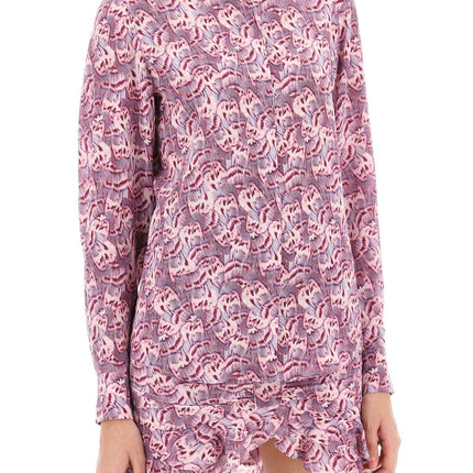 Isabel Marant ilda floral georgette shirt