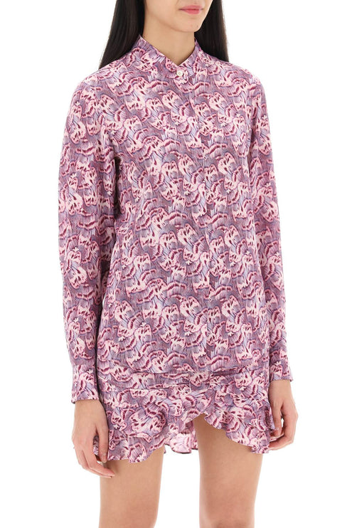 Isabel Marant ilda floral georgette shirt