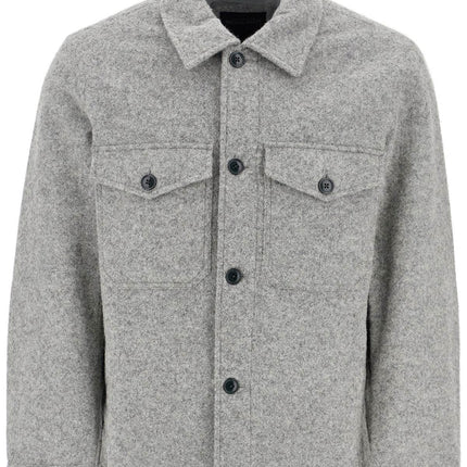 Woolrich reflective wool blend shirt jacket