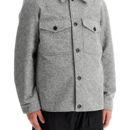 Woolrich reflective wool blend shirt jacket