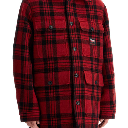 Woolrich plaid cruiser hooded jacket