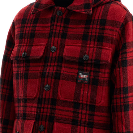 Woolrich plaid cruiser hooded jacket