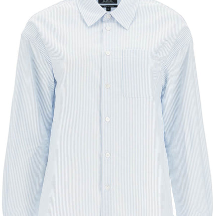 A.P.C. striped boyfriend shirt