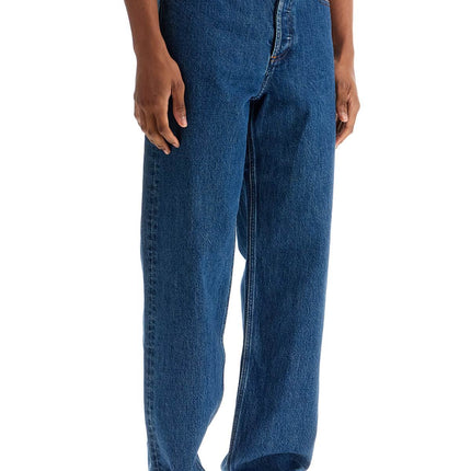 A.P.C. organic cotton indigo blue wide leg jeans