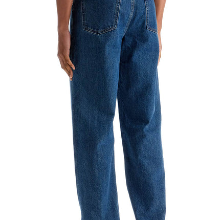 A.P.C. organic cotton indigo blue wide leg jeans