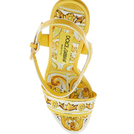 Dolce & Gabbana "shiny leather platform sandals with mai