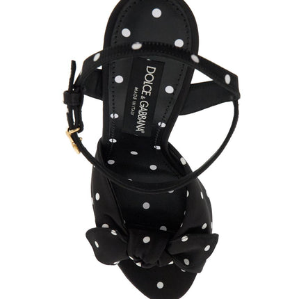 Dolce & Gabbana "keira polka dot satin platform sandals