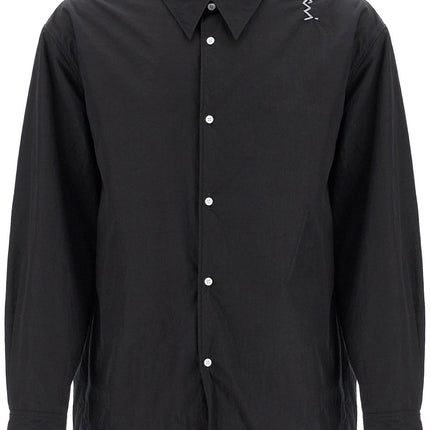 Marni padded overshirt with embroidered logo