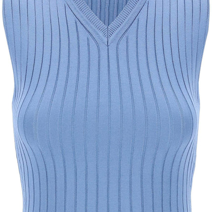 Marni sleeveless ribbed knit top