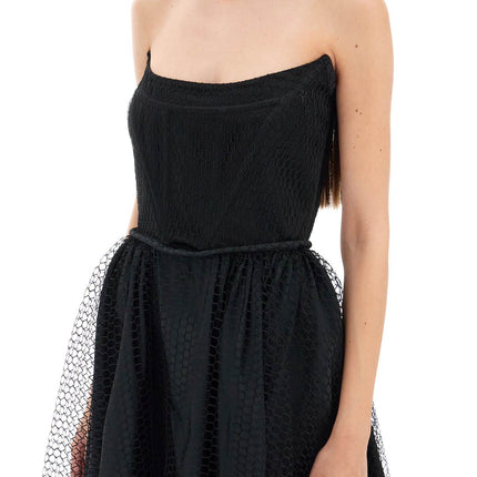 1913 Dresscode midi mesh bustier dress