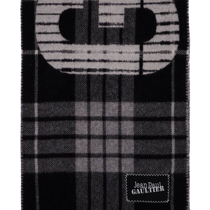 JEAN PAUL GAULTIER wool tartan scarf for