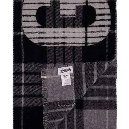 JEAN PAUL GAULTIER wool tartan scarf for