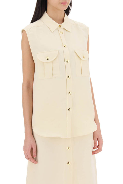 Blaze Milano savannah pekín sleeveless shirt