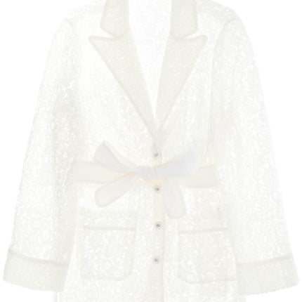 Dolce & Gabbana pajama shirt in cordonnet lace