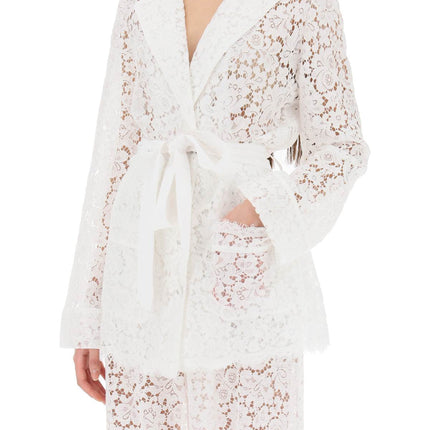 Dolce & Gabbana pajama shirt in cordonnet lace