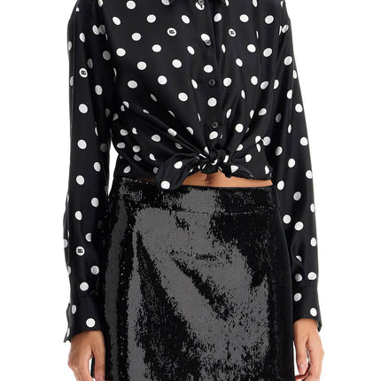 Dolce & Gabbana silk polka dot print blouse