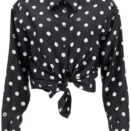 Dolce & Gabbana silk polka dot print blouse