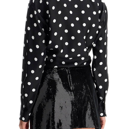 Dolce & Gabbana silk polka dot print blouse