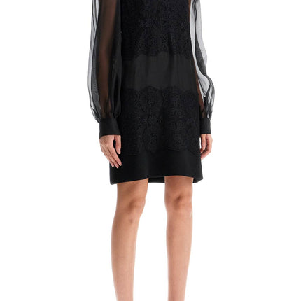 Dolce & Gabbana short organza and lace dress