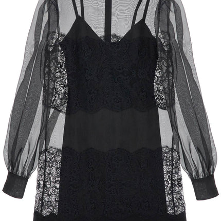 Dolce & Gabbana short organza and lace dress