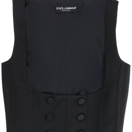 Dolce & Gabbana silk tuxedo vest