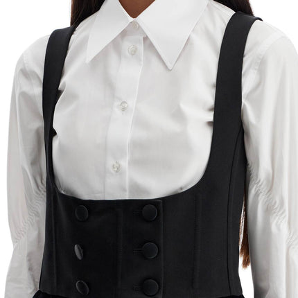 Dolce & Gabbana silk tuxedo vest