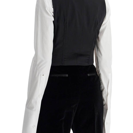 Dolce & Gabbana silk tuxedo vest