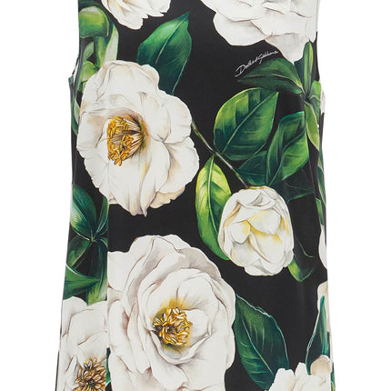 Dolce & Gabbana black floral silk top