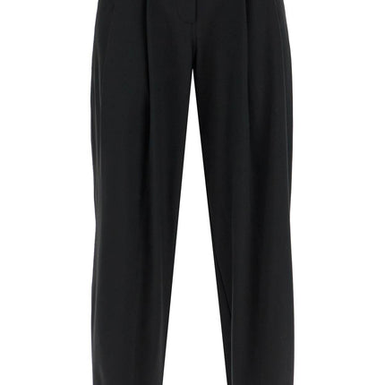 Ganni double pleat fluid trousers